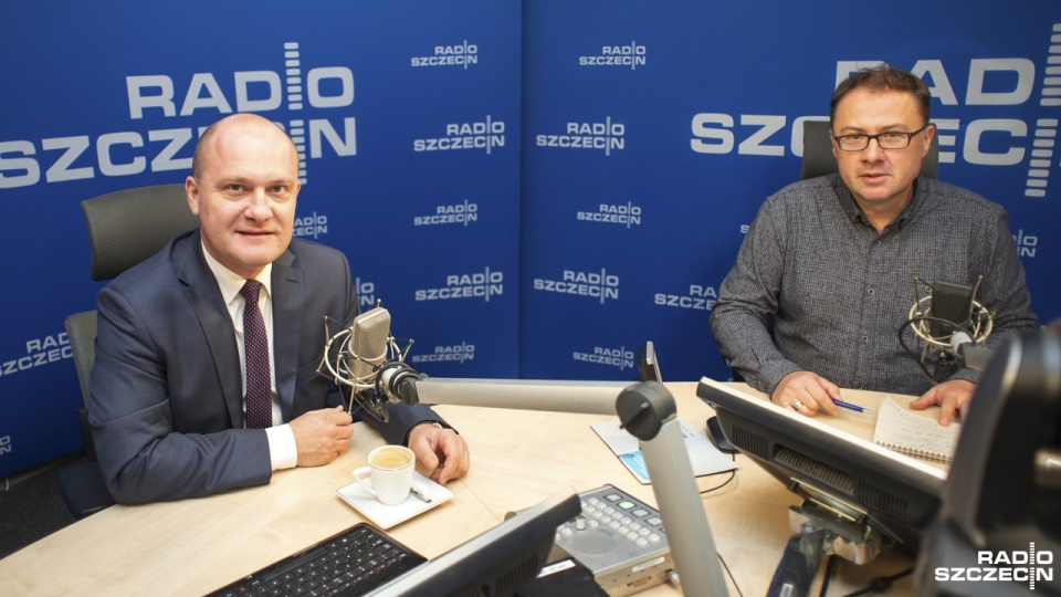 Prezydenta Szczecina w "Rozmowie pod krawatem" zapytaliśmy o te inwestycje, o których będziemy mówić w ciągu najbliższych lat. Fot. Kamila Kozioł [Radio Szczecin]