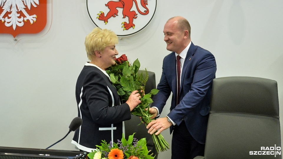 Maria Ilnicka-Mądry, nowa przewodnicząca zachodniopomorskiego sejmiku. Fot. Łukasz Szełemej [Radio Szczecin]