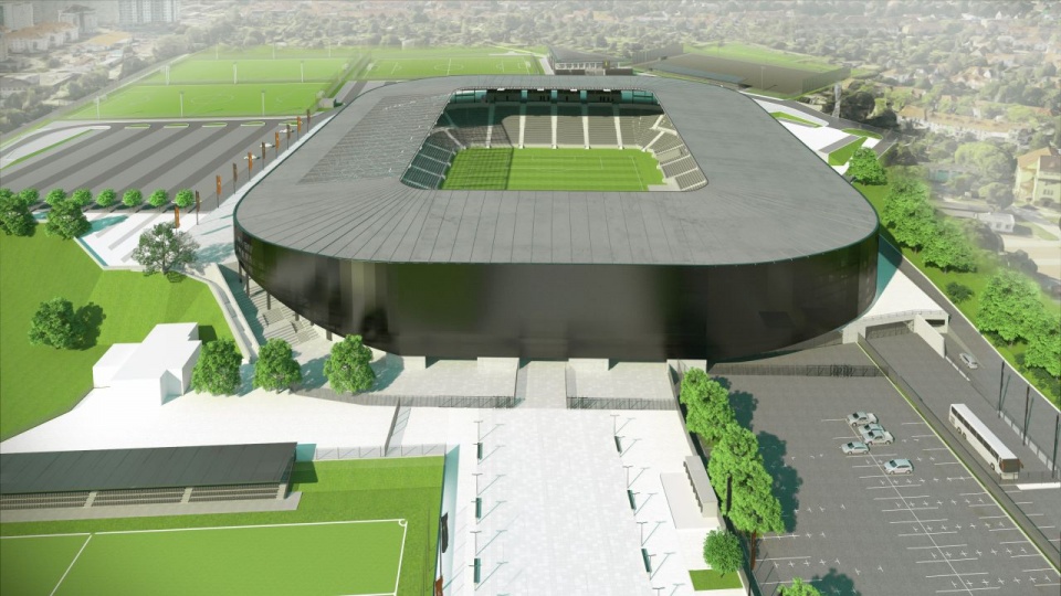 Projekt stadionu Pogoni Szczecin. Mat. Urząd Miasta Szczecin