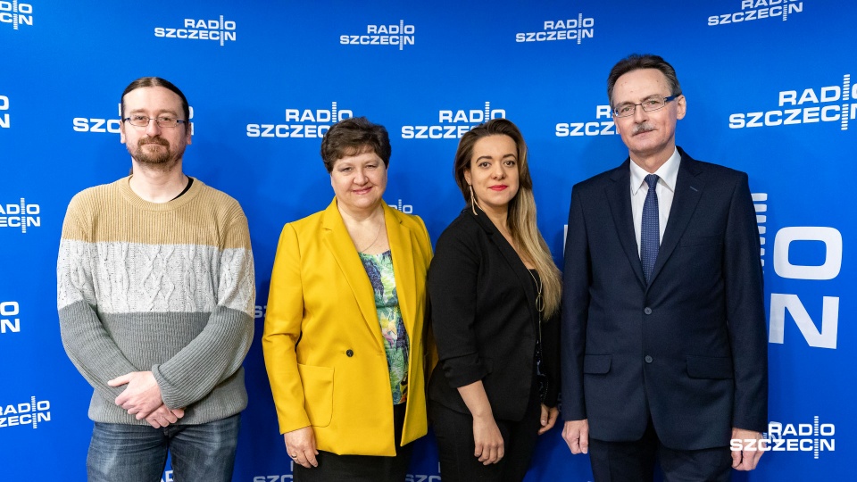 Goście niedzielnej "Kawiarenki politycznej". Fot. Robert Stachnik [Radio Szczecin]