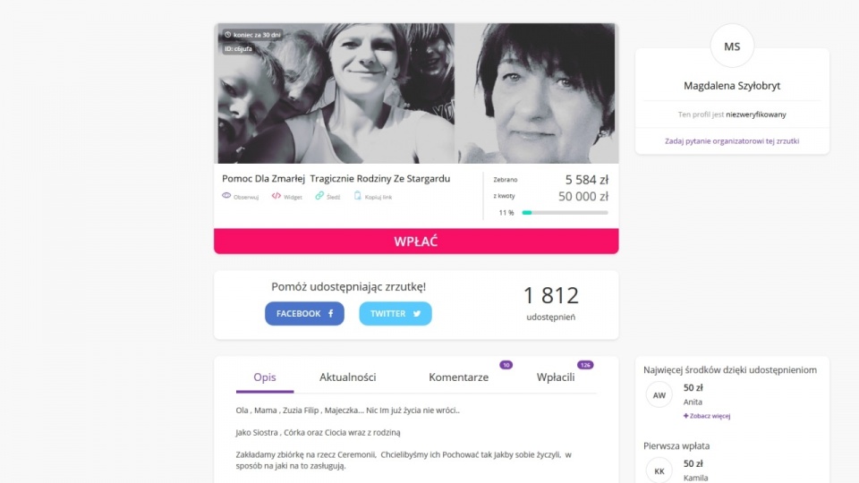 Mat. Zrzutka.pl