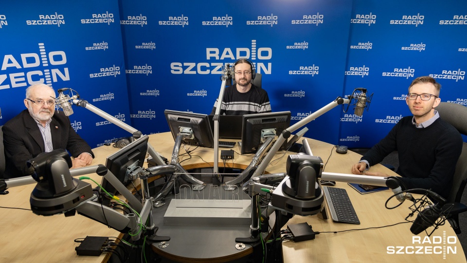 Kawiarenka polityczna w Radiu Szczecin. Fot. Robert Stachnik [Radio Szczecin]
