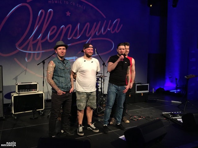 Offensywa, fot. Piotr Rokicki Zespół Offensywa zagrał na scenie Radia Szczecin [WIDEO, ZDJĘCIA]