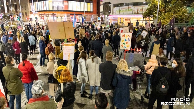Fot. Robert Stachnik [Radio Szczecin] Kolejny dzień protestów [DUŻO ZDJĘĆ]