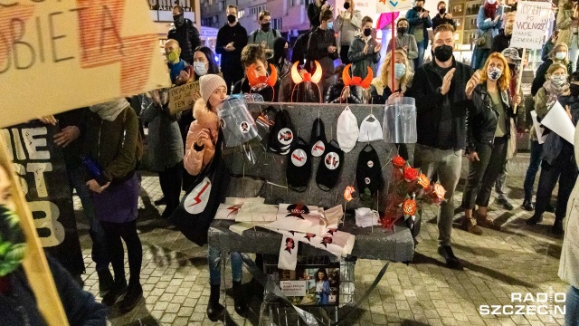 Fot. Robert Stachnik [Radio Szczecin] Kolejny dzień protestów [DUŻO ZDJĘĆ]
