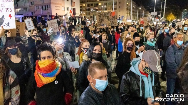 Fot. Robert Stachnik [Radio Szczecin] Kolejny dzień protestów [DUŻO ZDJĘĆ]