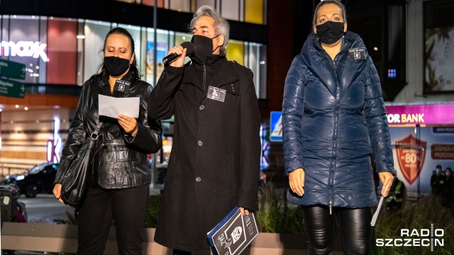 Fot. Robert Stachnik [Radio Szczecin] Kolejny dzień protestów [DUŻO ZDJĘĆ]