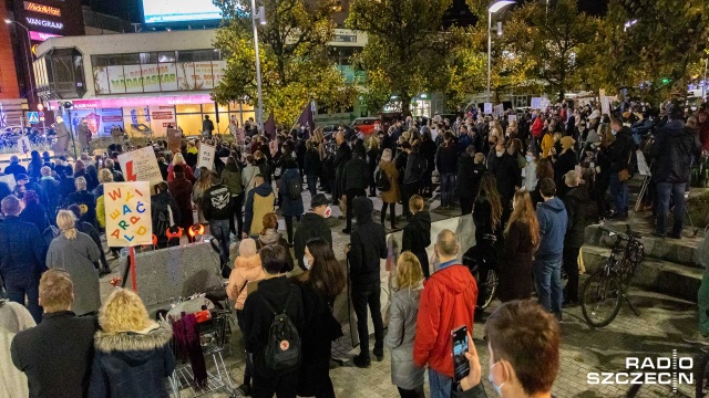 Fot. Robert Stachnik [Radio Szczecin] Kolejny dzień protestów [DUŻO ZDJĘĆ]