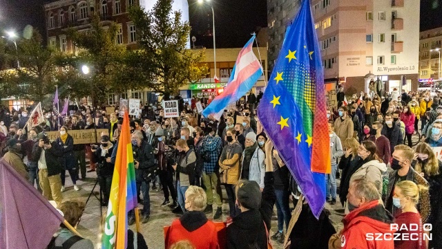 Fot. Robert Stachnik [Radio Szczecin] Kolejny dzień protestów [DUŻO ZDJĘĆ]