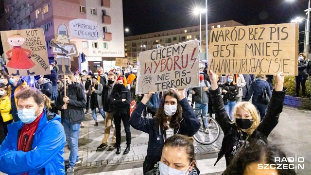 Fot. Robert Stachnik [Radio Szczecin] Kolejny dzień protestów [DUŻO ZDJĘĆ]