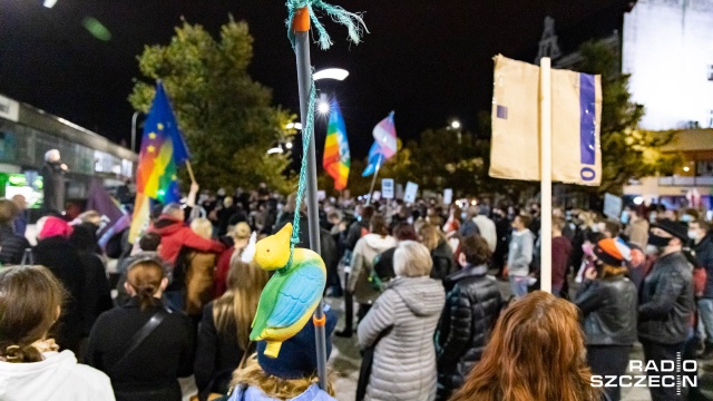 Fot. Robert Stachnik [Radio Szczecin] Kolejny dzień protestów [DUŻO ZDJĘĆ]