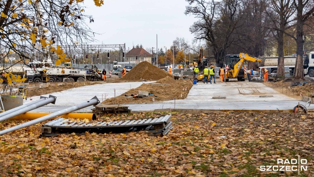 Szczecin Podjuchy Budowa Szczecińskiej Kolei Metropolitalnej SKM - jeden bilet nawet na Rower Miejski? [WIDEO, DUŻO ZDJĘĆ]
