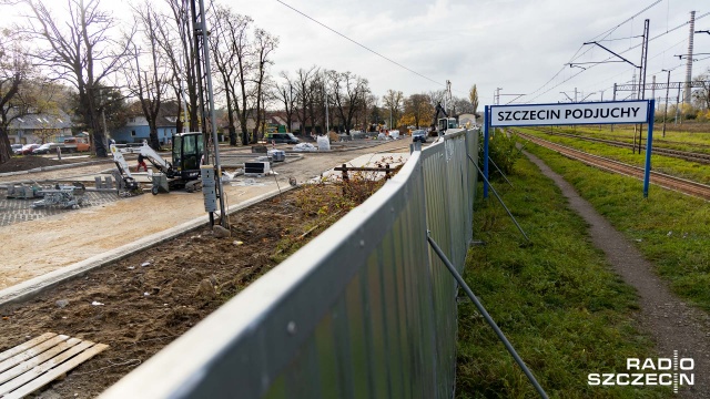 Szczecin Podjuchy Budowa Szczecińskiej Kolei Metropolitalnej SKM - jeden bilet nawet na Rower Miejski? [WIDEO, DUŻO ZDJĘĆ]