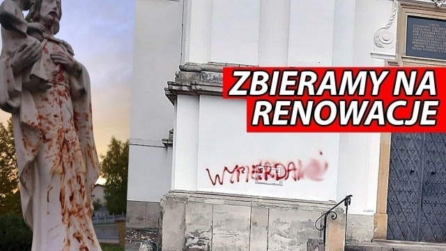 Zrzutka po aktach wandalizmu