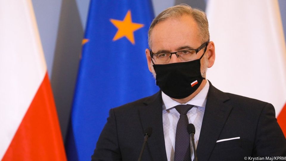 Minister zdrowia Adam Niedzielski na konferencji prasowej w Kancelarii Premiera.Fot. twitter.com/PremierRP/Krystian Maj/KPRM