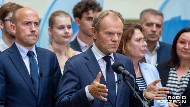 Fot. Robert Stachnik [Radio Szczecin] Tusk zapytany o tunel w Świnoujściu. "Nie miałem wtedy pieniędzy" [ZDJĘCIA]