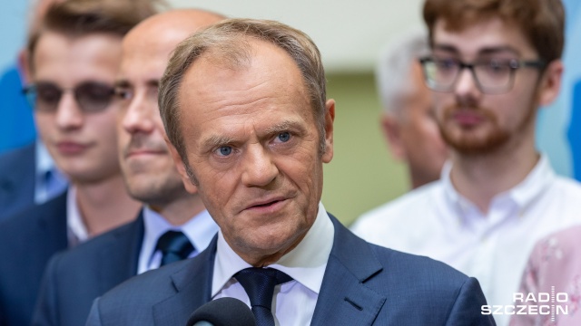 Fot. Robert Stachnik [Radio Szczecin] Tusk zapytany o tunel w Świnoujściu. "Nie miałem wtedy pieniędzy" [ZDJĘCIA]