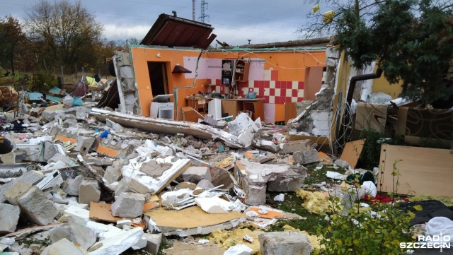Fot. Tomasz Duklanowski [Radio Szczecin] Tak wygląda to, co zostało po wybuchu w Żydowcach. Apel córki [WIDEO, ZDJĘCIA]