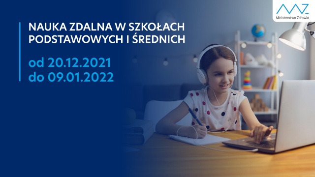 Fot. twitter.com/MZ_GOV_PL Nauka zdalna od 20 grudnia. Są nowe obostrzenia [GRAFIKA]