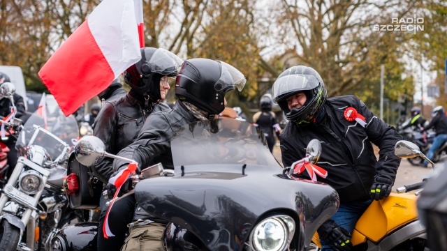 Fot. Mateusz Papke [Radio Szczecin] "Z patriotyzmu słyną motocykliści, bo sen o wolności pięknie się ziścił" [WIDEO, ZDJĘCIA]