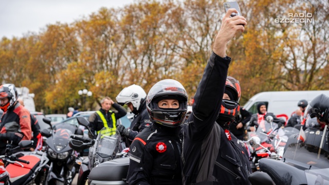Fot. Mateusz Papke [Radio Szczecin] "Z patriotyzmu słyną motocykliści, bo sen o wolności pięknie się ziścił" [WIDEO, ZDJĘCIA]