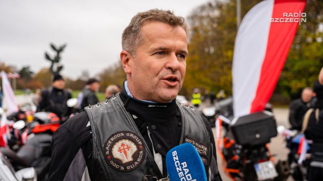 Fot. Mateusz Papke [Radio Szczecin] "Z patriotyzmu słyną motocykliści, bo sen o wolności pięknie się ziścił" [WIDEO, ZDJĘCIA]
