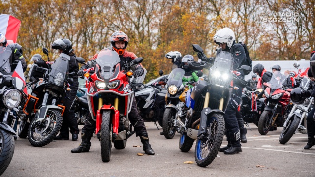 Fot. Mateusz Papke [Radio Szczecin] "Z patriotyzmu słyną motocykliści, bo sen o wolności pięknie się ziścił" [WIDEO, ZDJĘCIA]
