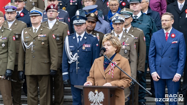 Fot. Robert Stachnik [Radio Szczecin] Uroczystości wojewódzkie i Festyn Niepodległościowy na Wałach Chrobrego [WIDEO, ZDJĘCIA]