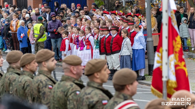 Fot. Robert Stachnik [Radio Szczecin] Uroczystości wojewódzkie i Festyn Niepodległościowy na Wałach Chrobrego [WIDEO, ZDJĘCIA]