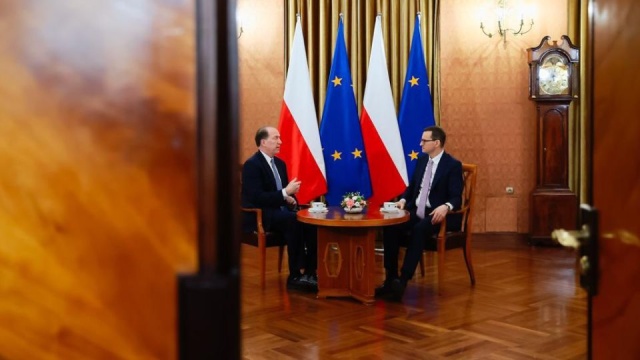 W południe odbyło się spotkanie premiera Mateusza Morawieckiego z prezesem Banku Światowego Davidem Malpassem.