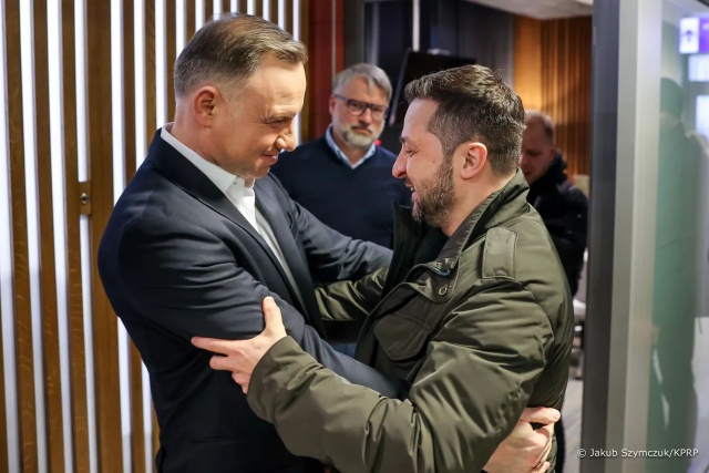 Wołodymyr Zełenski w Polsce. Spotkanie z prezydentem Dudą