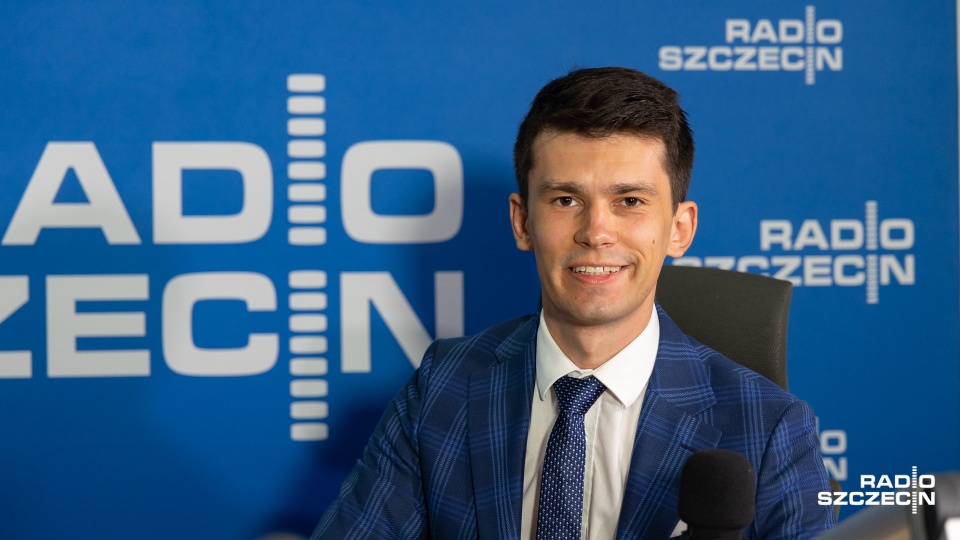 Maciej Ussarz, miejski radny Prawa i Sprawiedliwości. Fot. Robert Stachnik [Radio Szczecin]