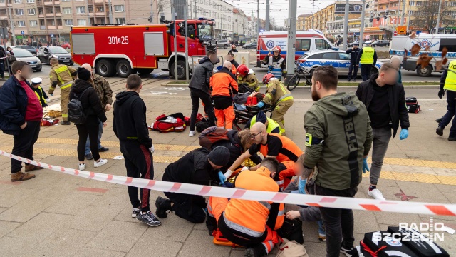 Fot. Robert Stachnik [Radio Szczecin] 15 osób rannych na placu Rodła [ZDJĘCIA]