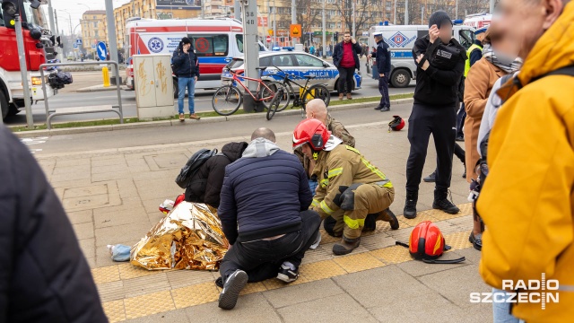 Fot. Robert Stachnik [Radio Szczecin] 15 osób rannych na placu Rodła [ZDJĘCIA]