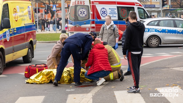 Fot. Robert Stachnik [Radio Szczecin] 15 osób rannych na placu Rodła [ZDJĘCIA]