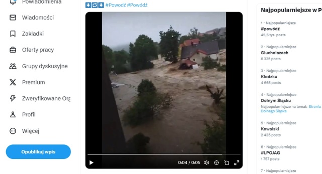 W Stroniu Śląskim pękła tama [WIDEO, AKTUALIZACJA]