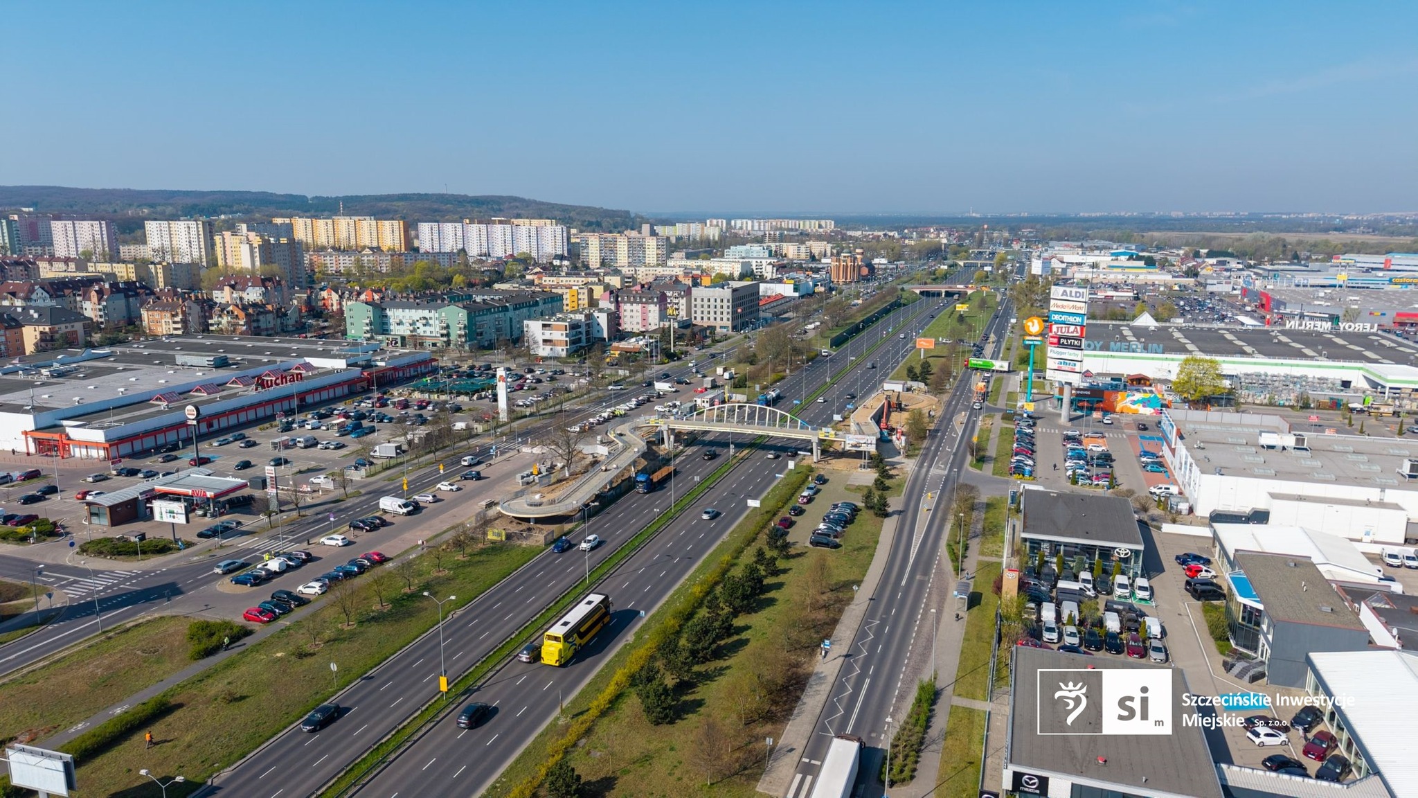 Prace przy kładce na Struga. Niektóre pasy będą wyłączone z ruchu