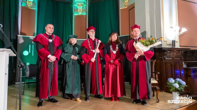 Fot. Robert Stachnik [Radio Szczecin] Mariusz Kwiecień z tytułem doktora honoris causa Akademii Sztuki w Szczecinie [WIDEO, ZDJĘCIA]