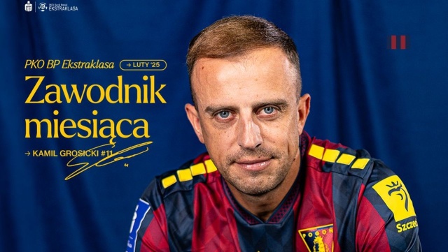 Kamil Grosicki zawodnikiem lutego PKO BP Ekstraklasy.