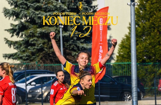 Szczecinianki w ćwierćfinałowym meczu pokonały na wyjeździe Pogoń Tczew 2:1. Do przerwy - po bramce Aleksandry Witczak z rzutu karnego - zespół z Tczewa prowadził 1:0.