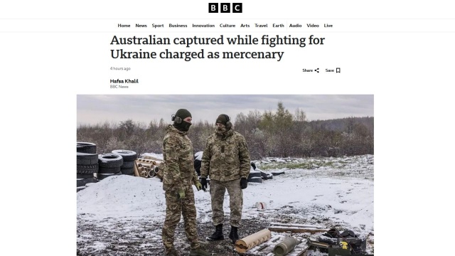 Prokuratura w obwodzie ługańskim, we wschodniej części Ukrainy okupowanej przez Rosję, zatwierdziła akt oskarżenia przeciwko Australijczykowi, schwytanemu w grudniu 2024 roku - podaje w niedzielę BBC. Mężczyznę oskarżono o najemnictwo i walkę w armii ukraińskiej. Grozi mu do 15 lat więzienia.
