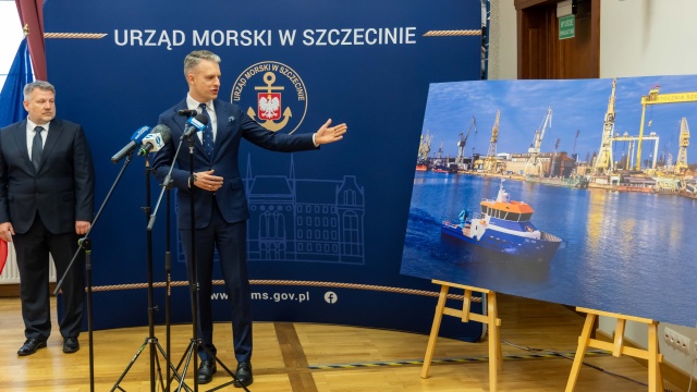 Nowa jednostka pływająca wzmocni Urząd Morski w Szczecinie. Chodzi o nowy stawiacz pław, który wybuduje stocznia Wulkan.