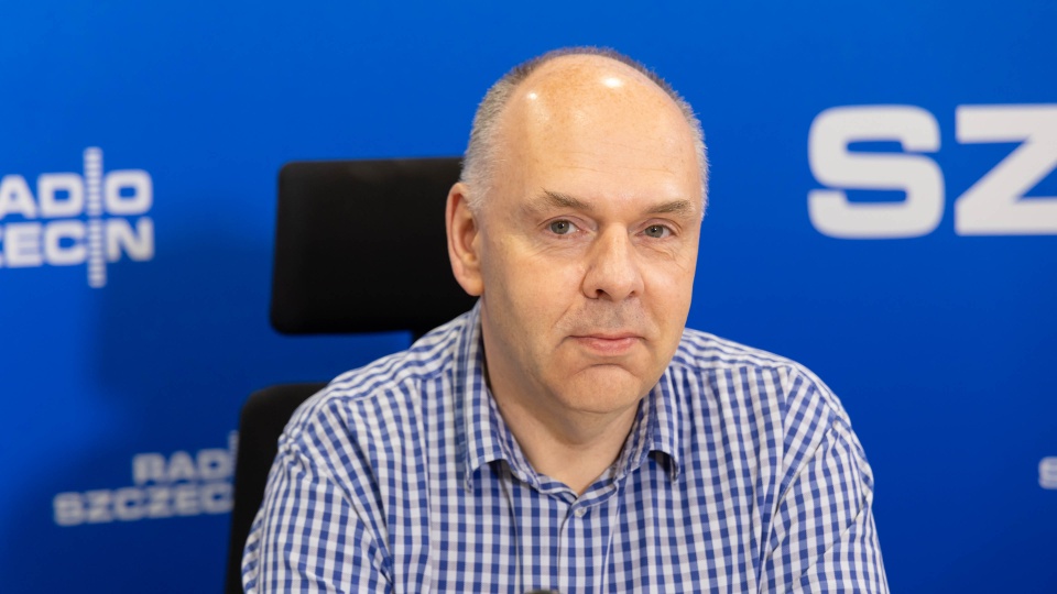 Dr hab. Bartłomiej Toszek, prof. US, politolog z Uniwersytetu Szczecińskiego. Fot. Robert Stachnik [Radio Szczecin]